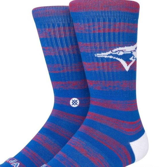 STANCE TORONTO BLUE JAYS MLB CREW HEIGHT SOCKS SIZE LARGE NWT - Picture 2 of 7